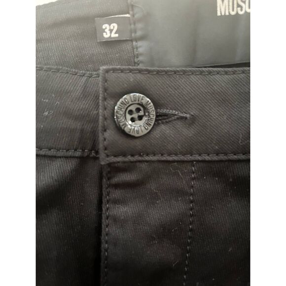 Womens Love Moschino Black Straight Leg Jeans Size 32 - Picture 9 of 10